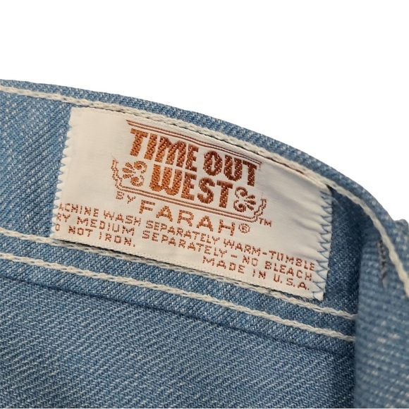 Vintage 70’s Farah High Rise Flare Jeans - Picture 7 of 10